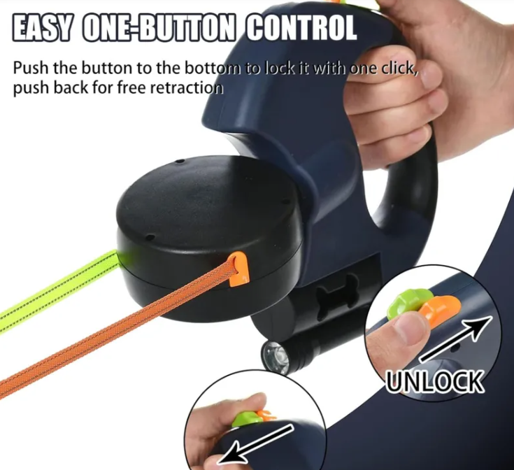 Petgloro™ Dual Dog Walking Leash
