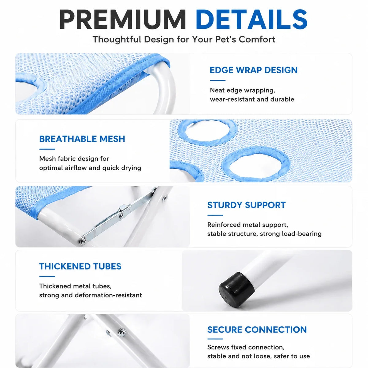 Petgloro™ Foldable Hammock Stand For Cats And Dogs