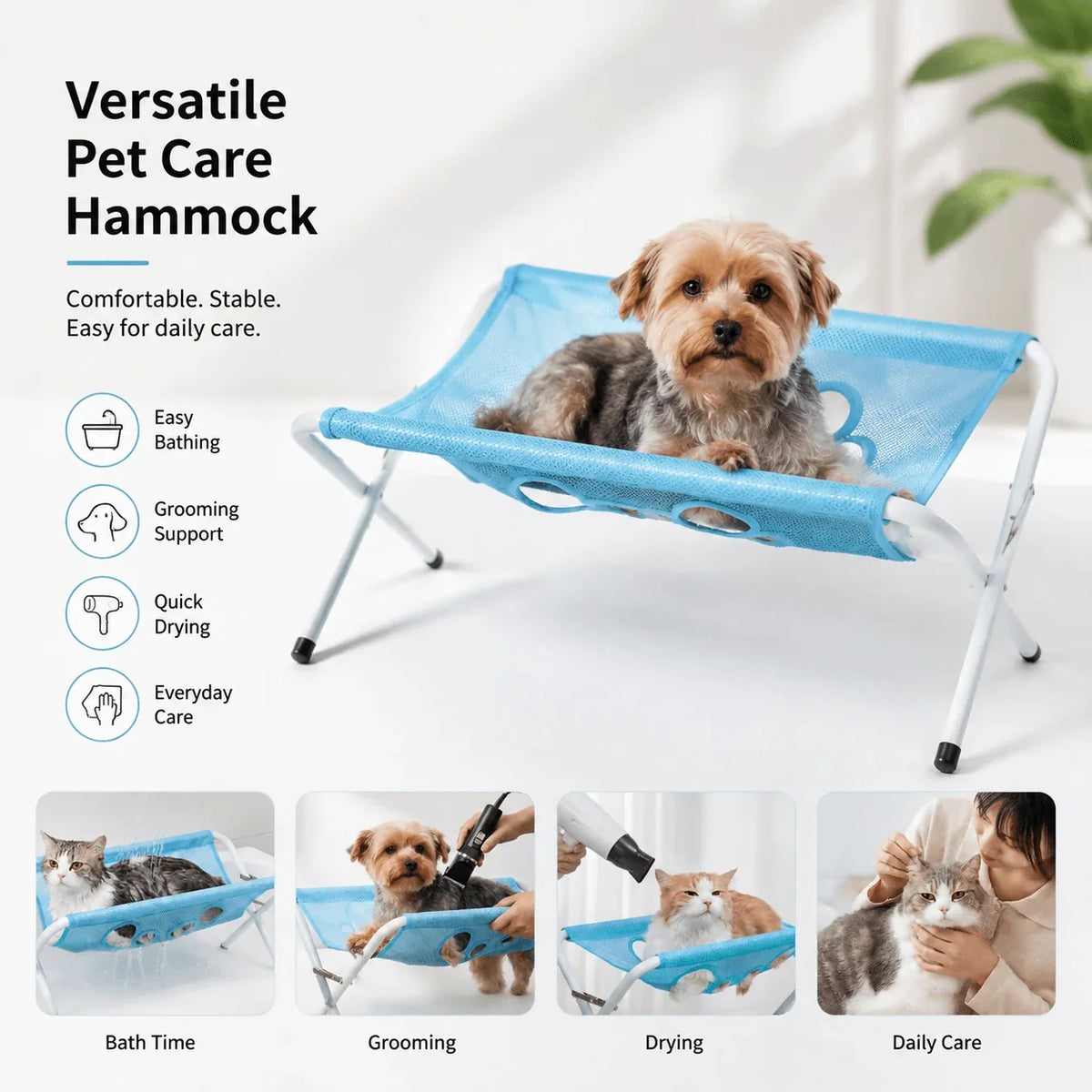 Petgloro™ Foldable Hammock Stand For Cats And Dogs