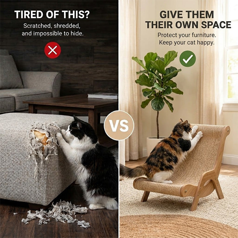 Petgloro™ Cat Scratch Board Lounge Chair